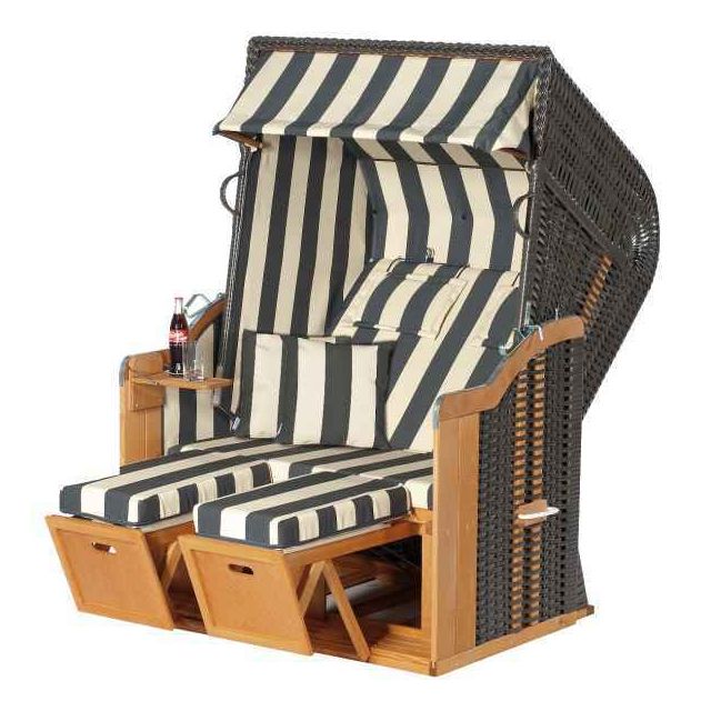 Strandkorb SunnySmart Rustikal 250 Plus - Stoff 1180