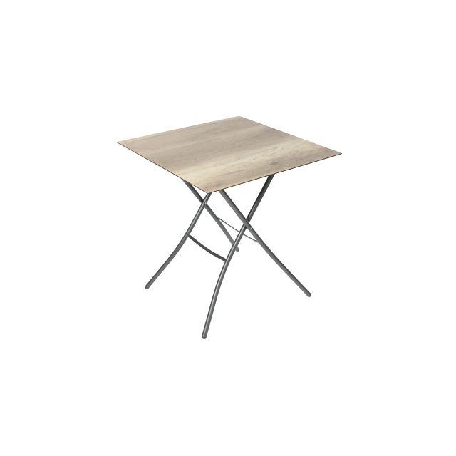 HPL Klapptisch 70x70cm - Holz-Dekor