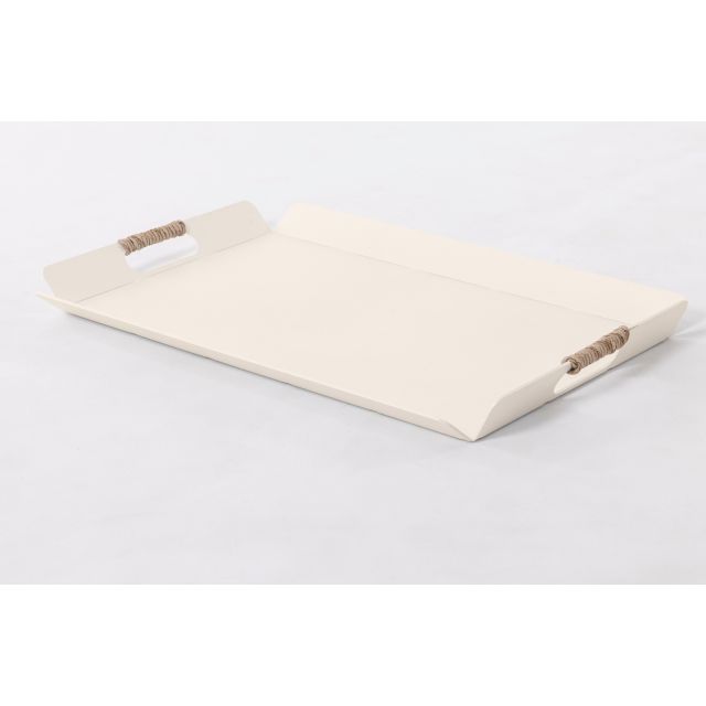 Tablett Livorno Aluminium Ivory