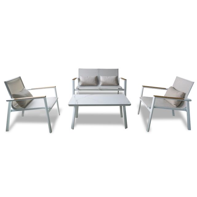 Loungeset Palermo Ivory 4-Tlg.