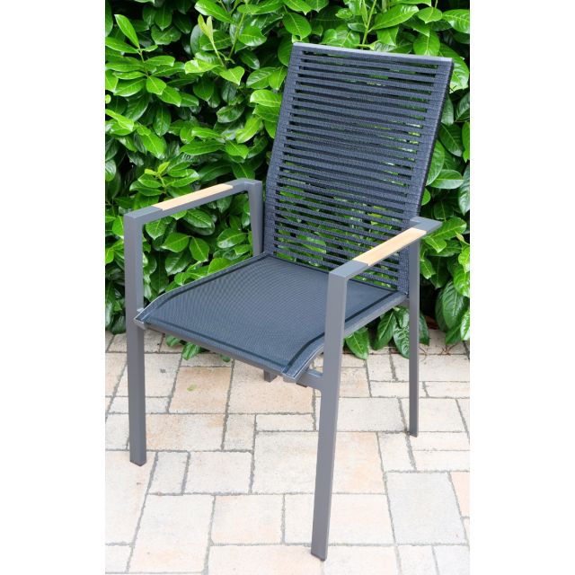 Stapelsessel Mailand Schwarz