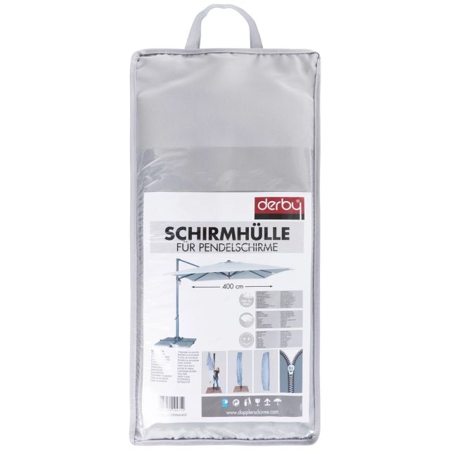 Doppler / Derby SCHIRMHÜLLE Grau 400x400cm für Pendelschirme