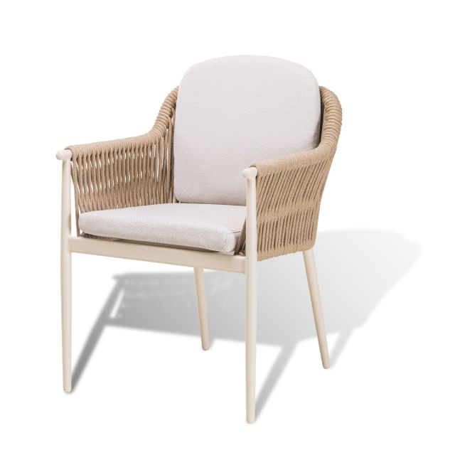 Stapelsessel "Sovana" Rope Natur / Ivory